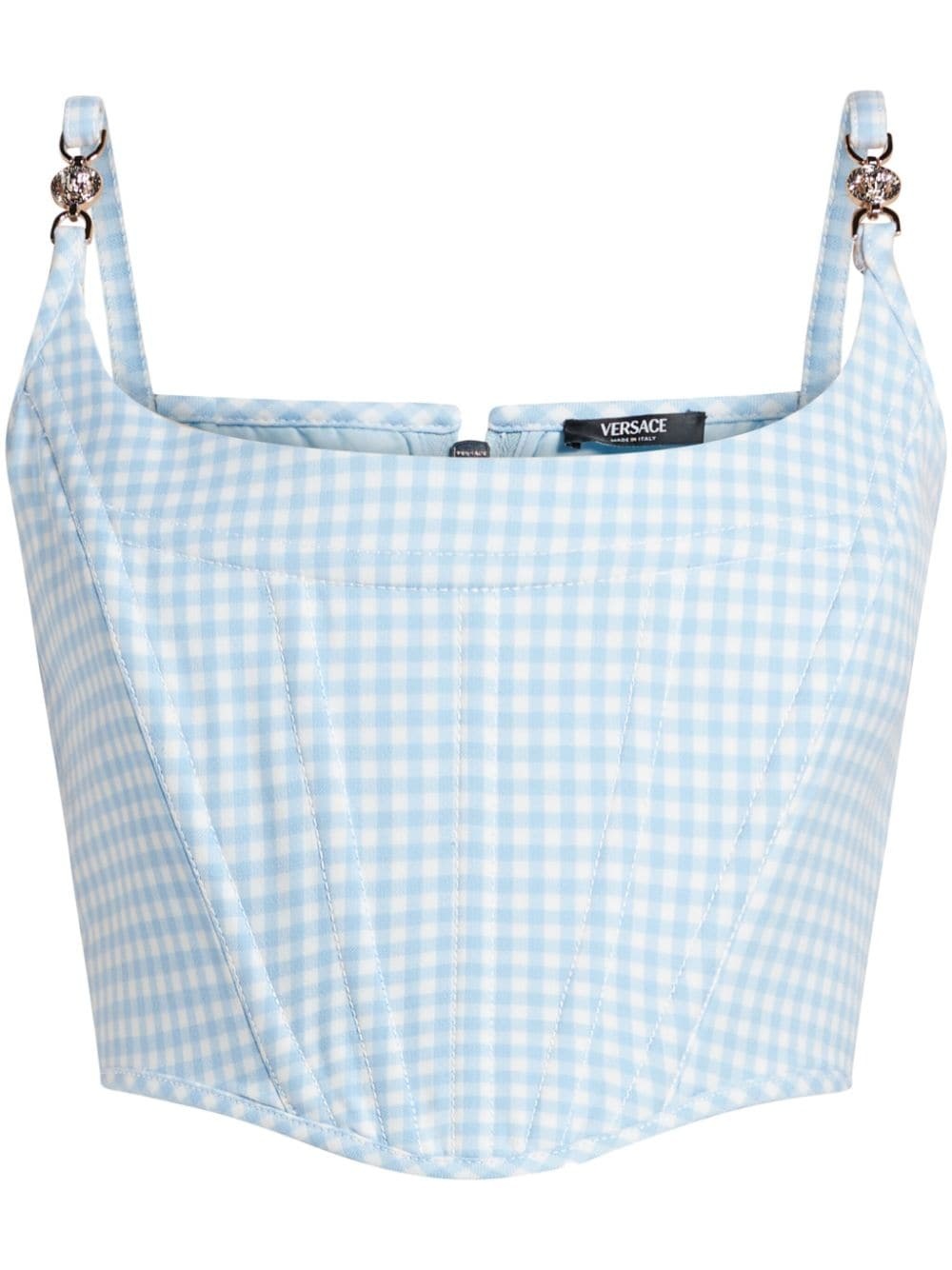 Medusa gingham corset top - 1