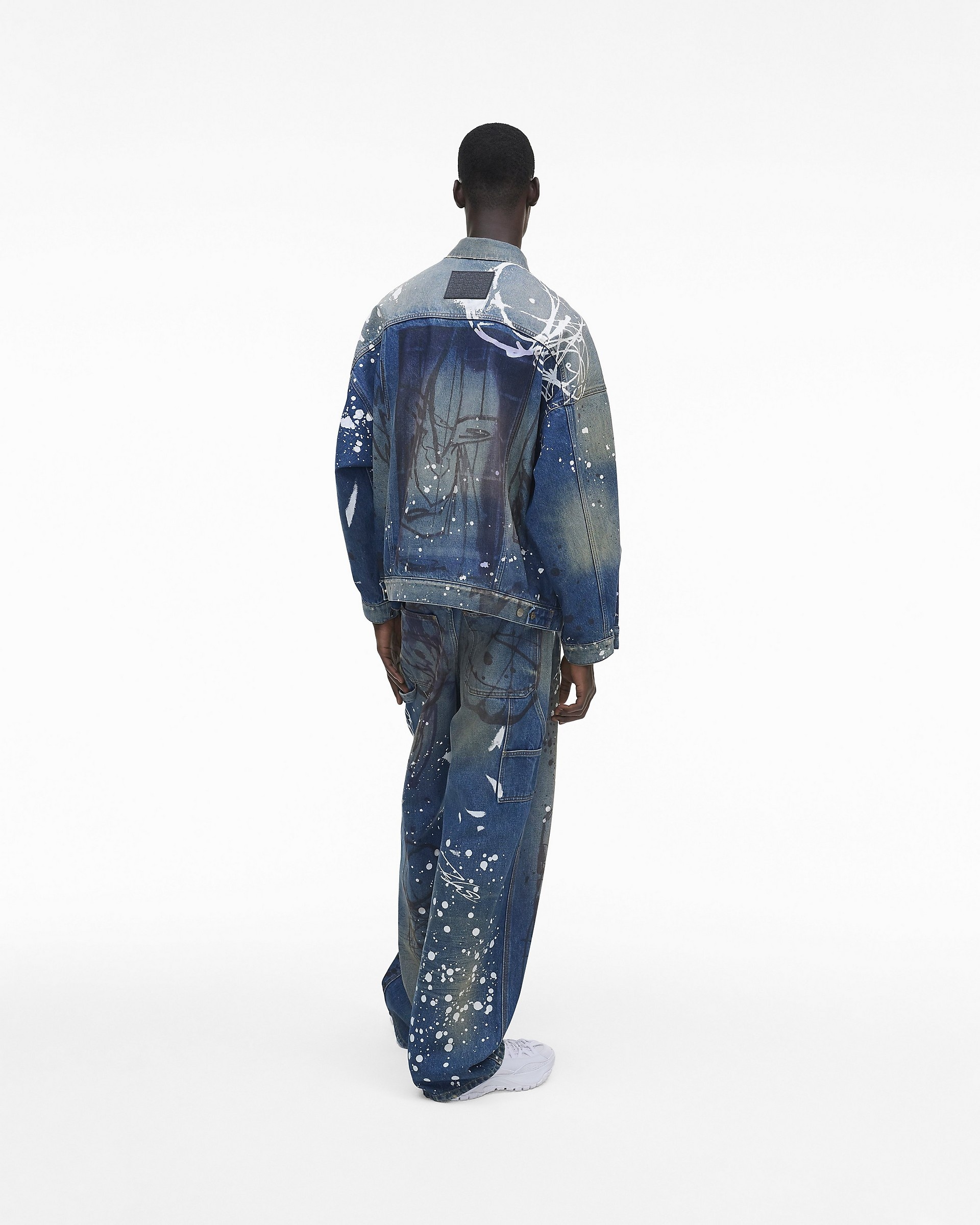 FUTURA X MARC JACOBS PAINTED DENIM BIG TRUCKER - 9