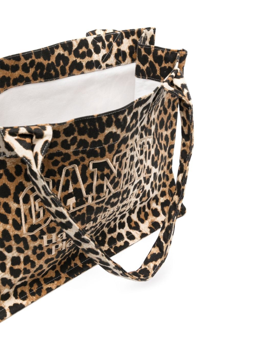 large leopard-print canvas tote bag - 5