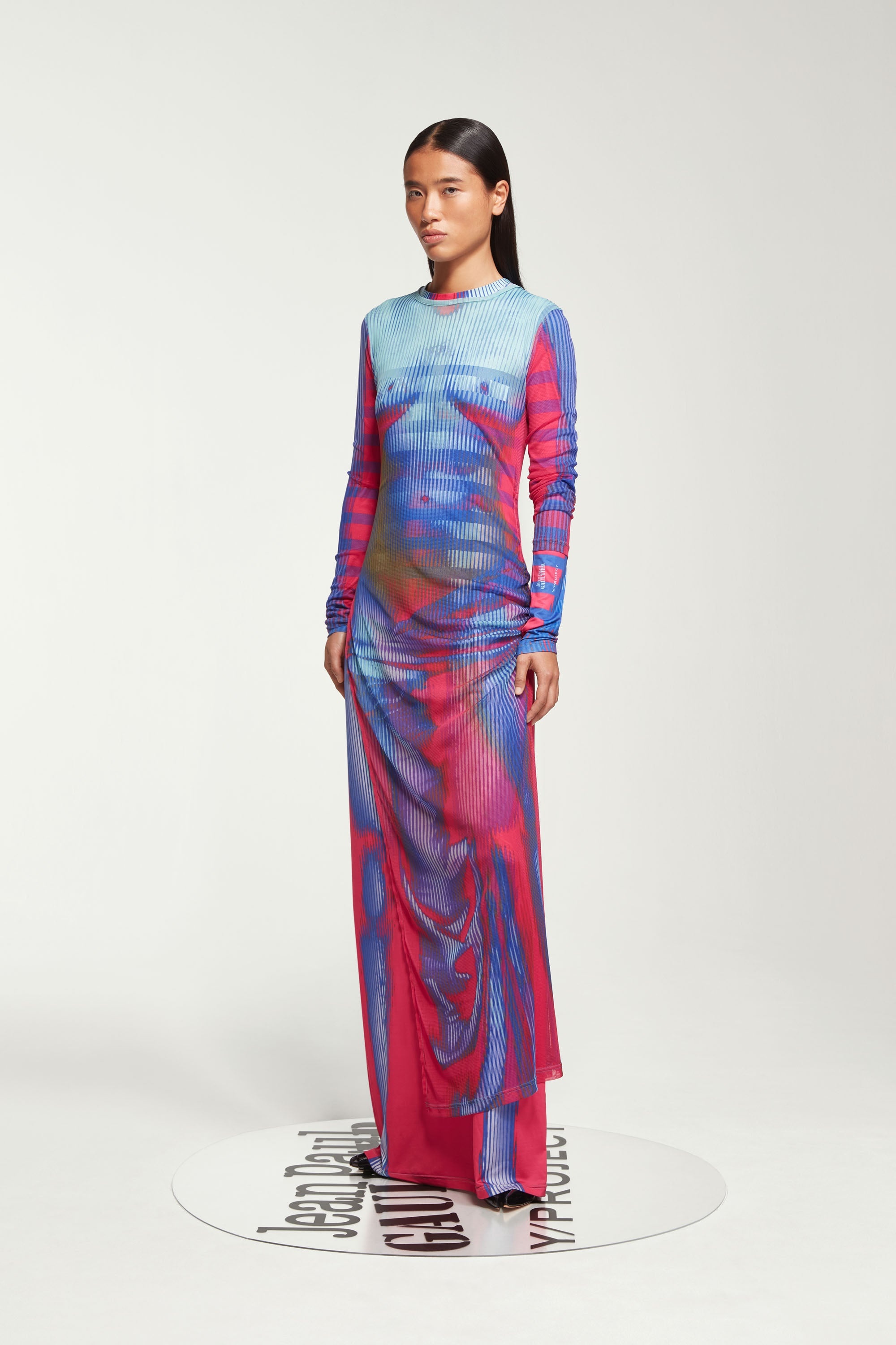 Body Morph Mesh Cover Dress - 4
