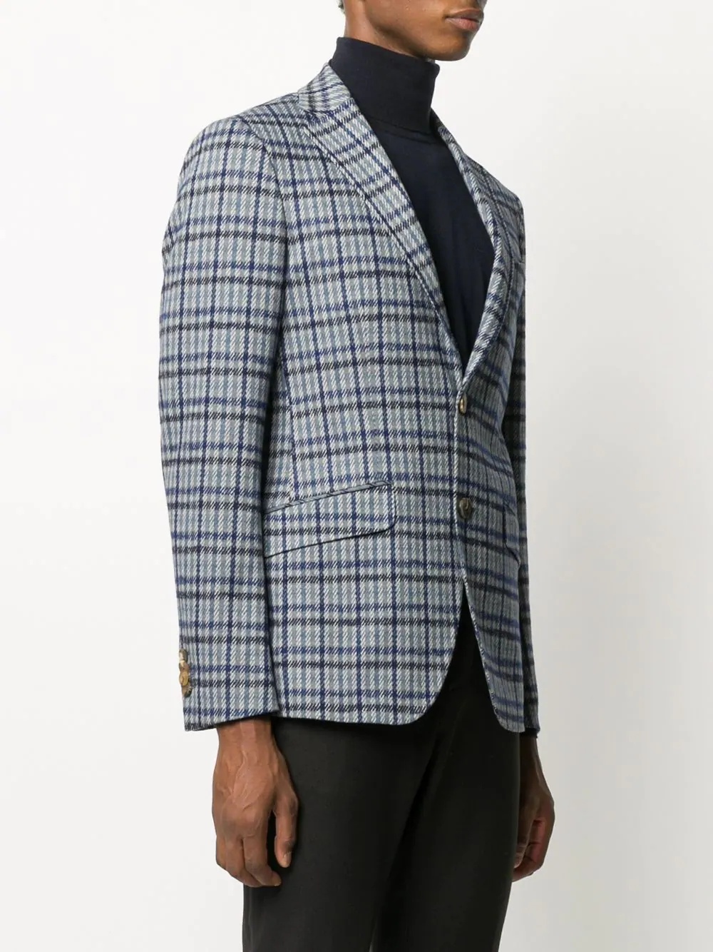 check pattern blazer - 3