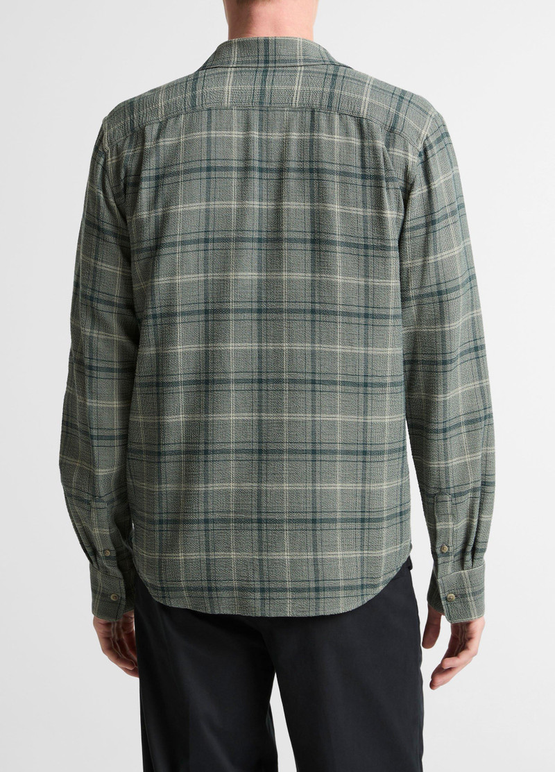 Vince Catskill Plaid Cotton Button-Front Shirt outlook