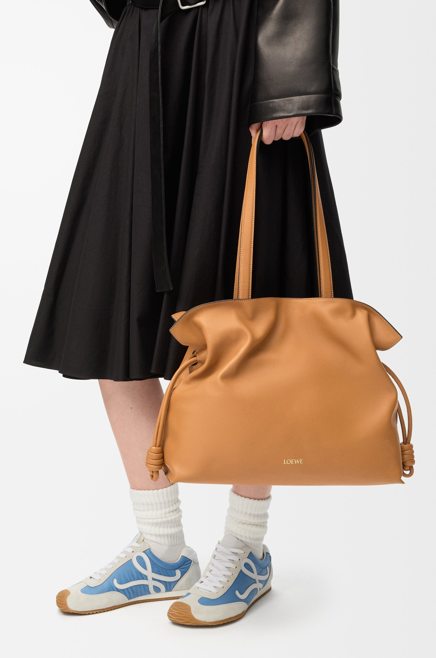 Large Flamenco clutch in nappa calfskin - 3