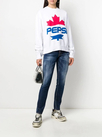 DSQUARED2 #D2XPepsi logo print sweatshirt outlook