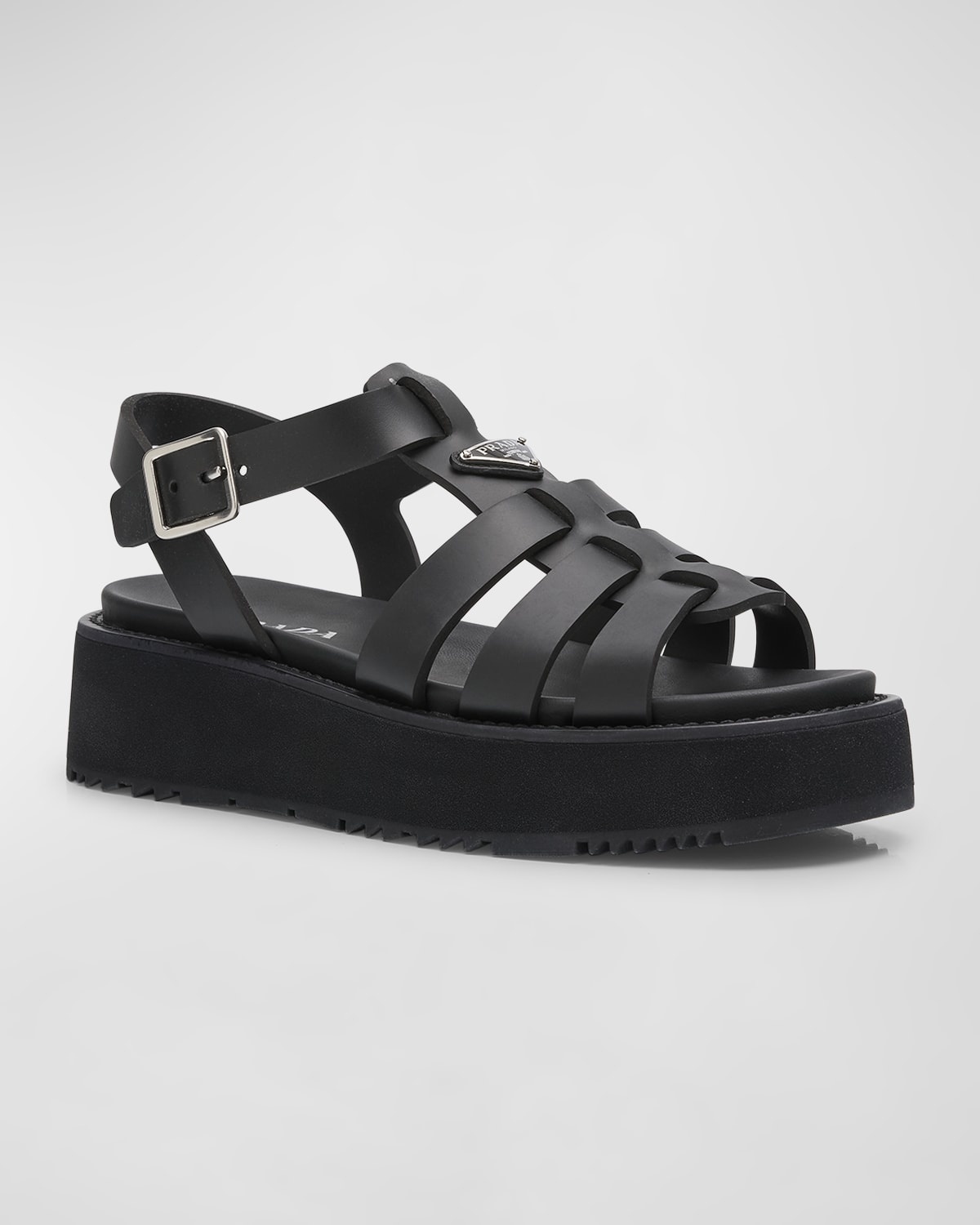 Vinyl Flatform Fisherman Sandals - 3