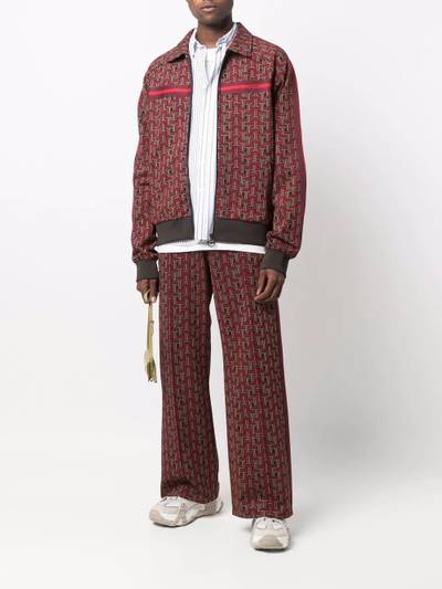 Lanvin JL Maze jacquard track pants outlook