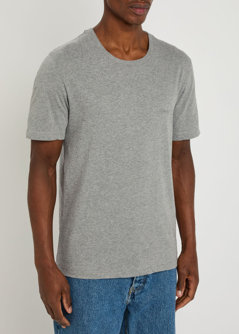 BOSS Boss Classic Logo-embroidered Cotton T-shirt outlook