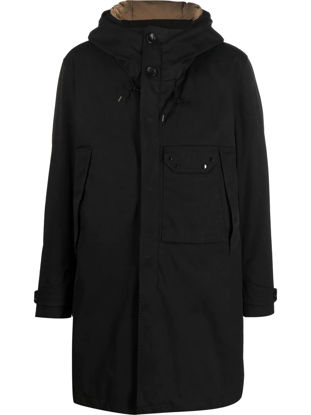 hooded padded parka - 1