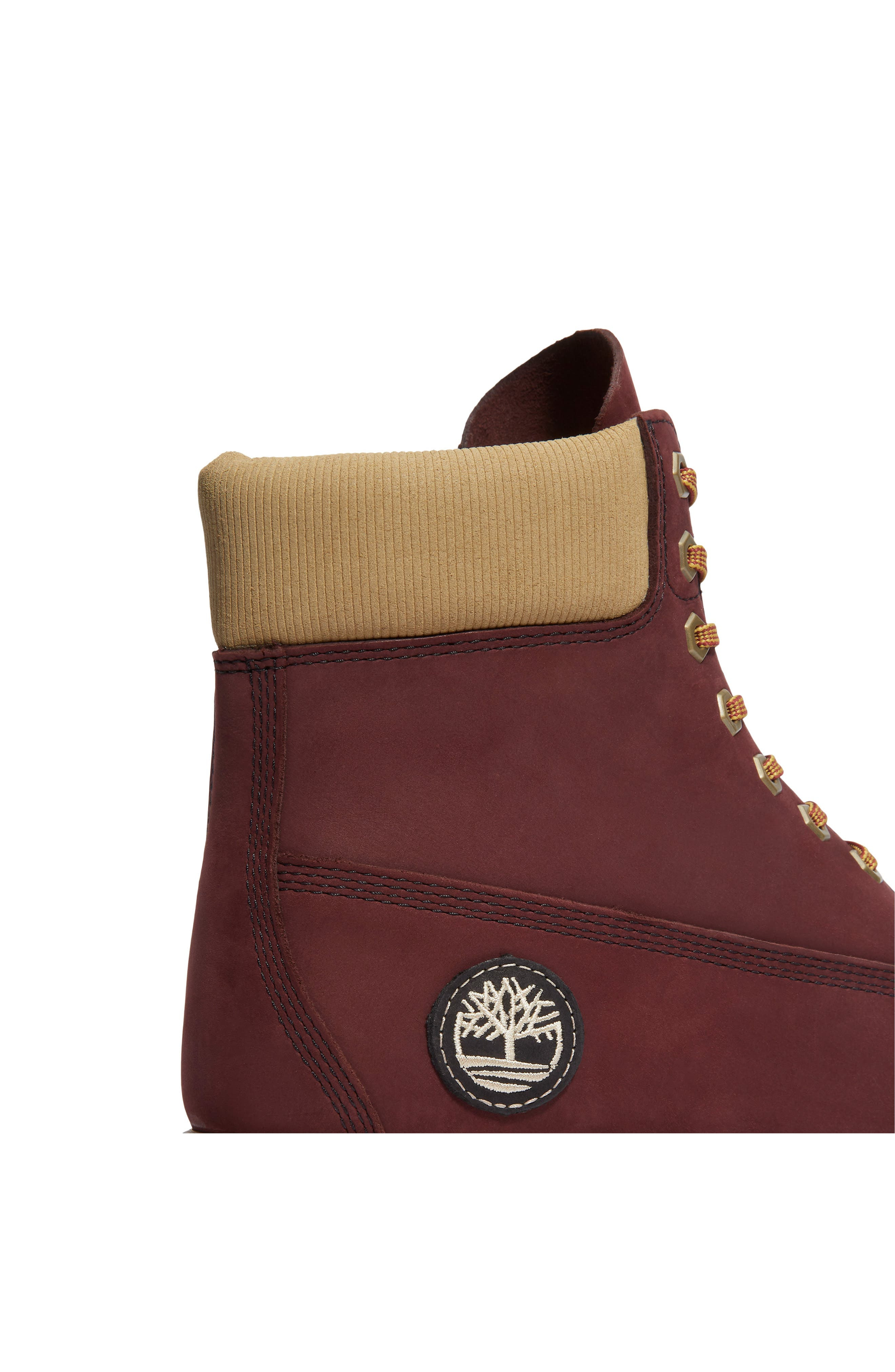 Timberland Premium 6-Inch Waterproof Boot in Burgundy Nubuck at Nordstrom - 6