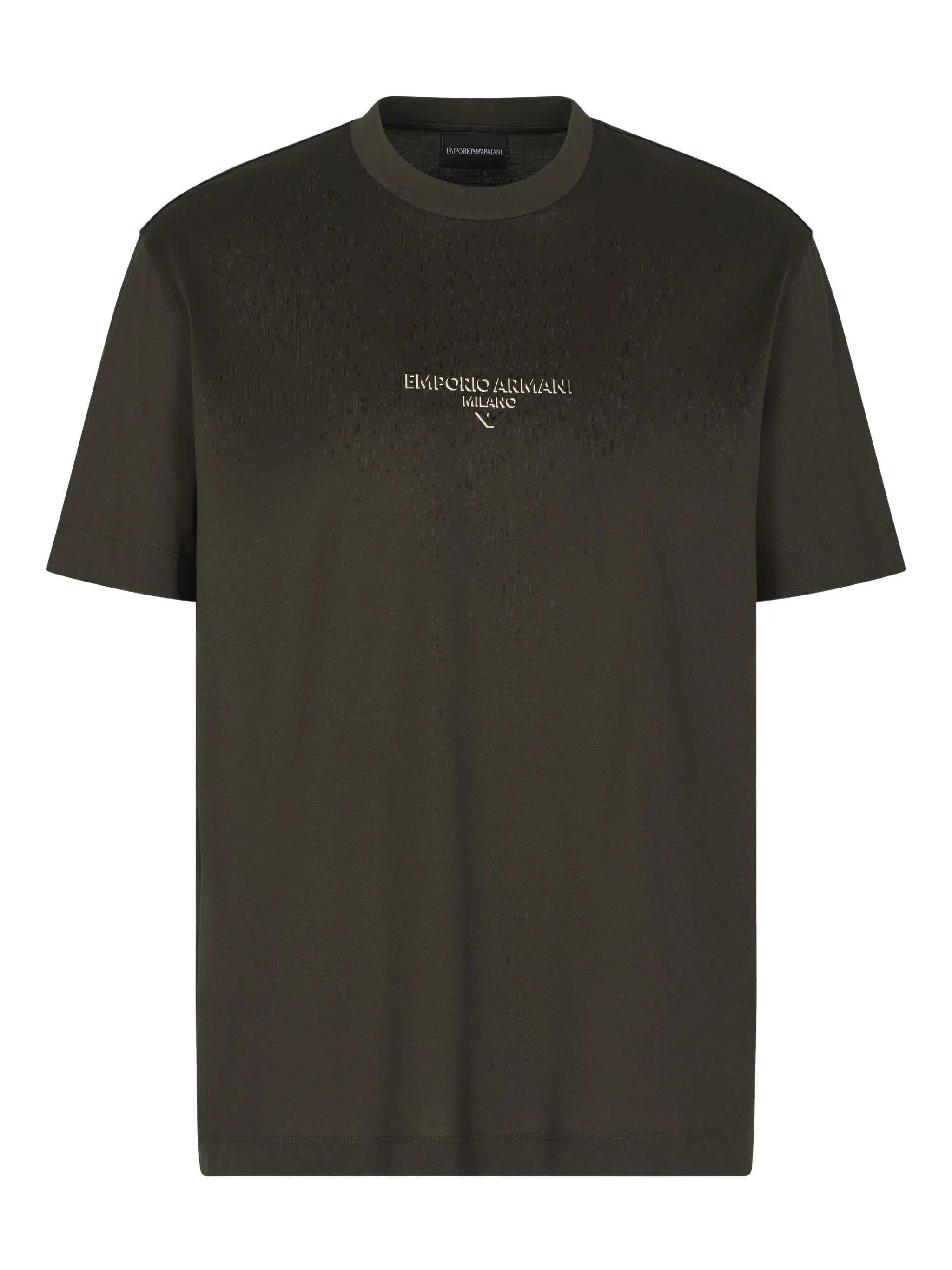 Emporio Armani Logo-embroidered T-shirt - 1