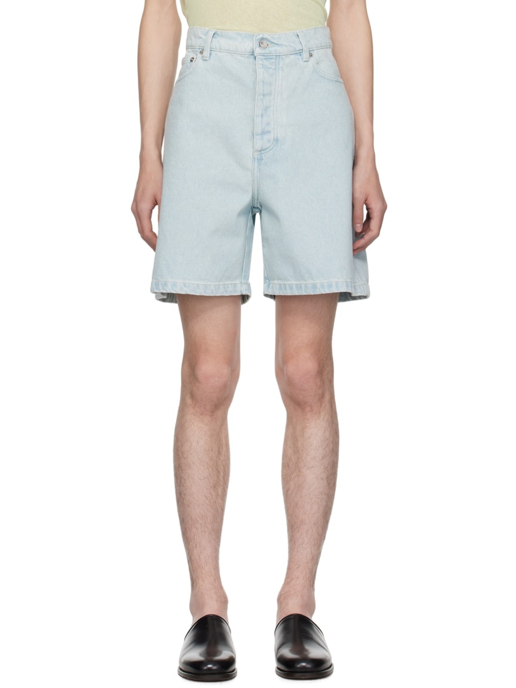 Blue Novan Denim Shorts - 1