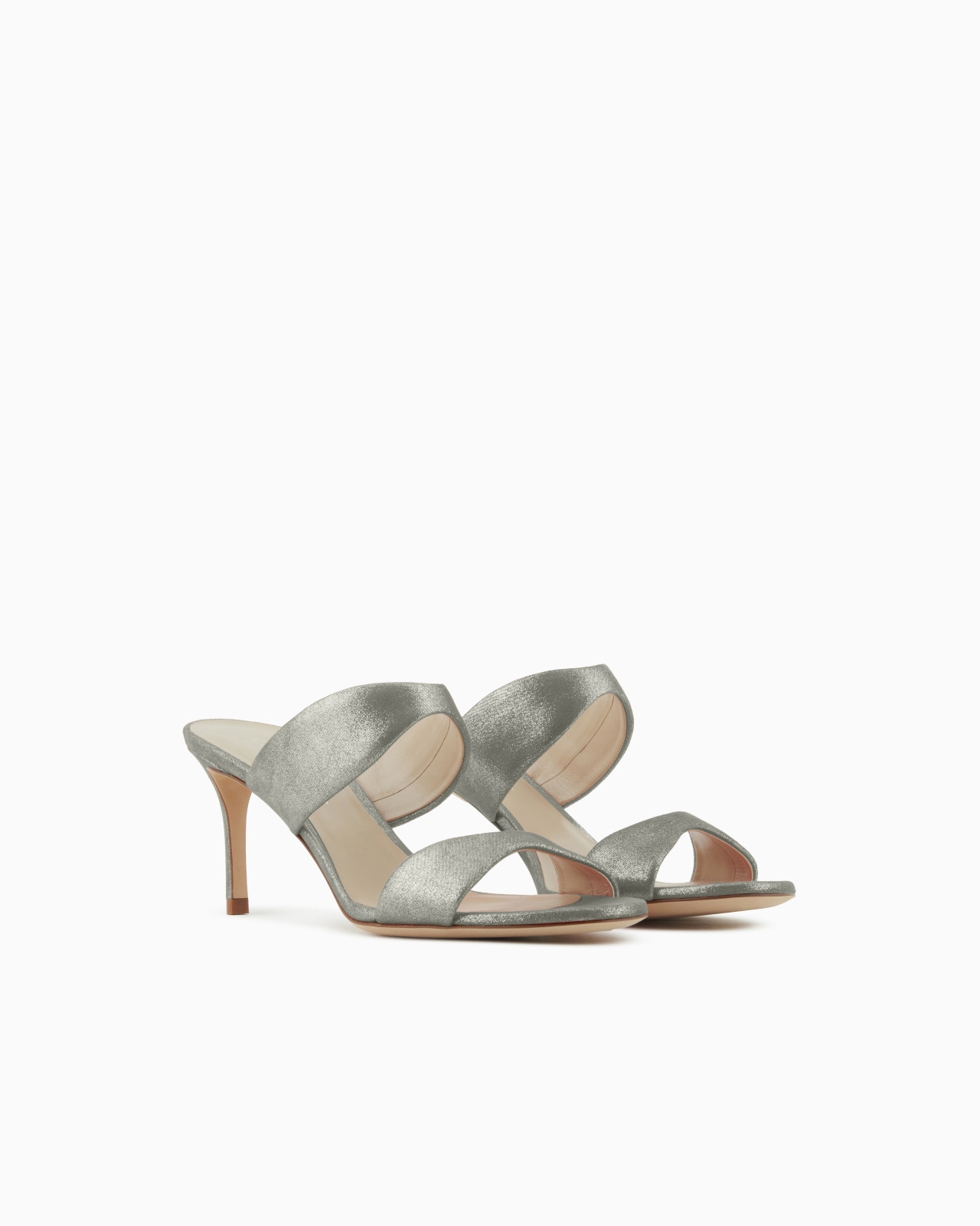 LIQUID SUEDE SANDALS WITH HEEL - 2