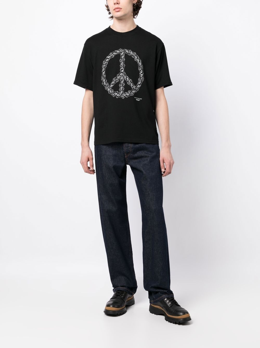 peace-sign cotton T-Shirt - 2