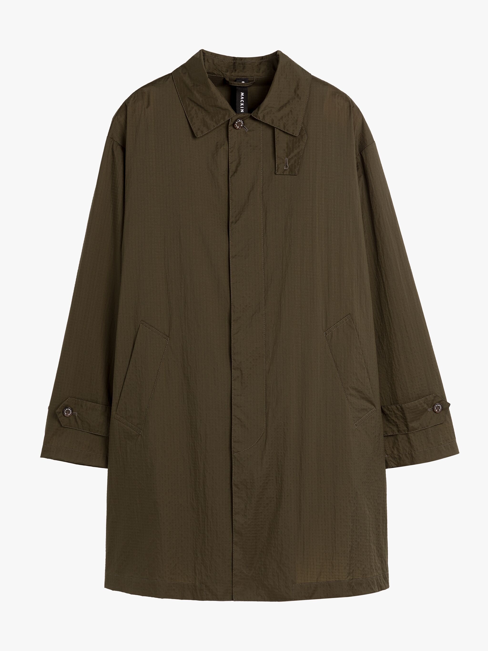 SOHO KHAKI NYLON PACKABLE RAINCOAT - 6