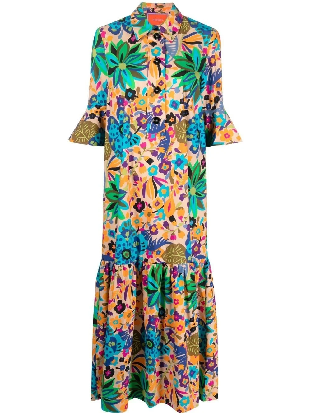 Artemis graphic-print cotton maxi dress - 1