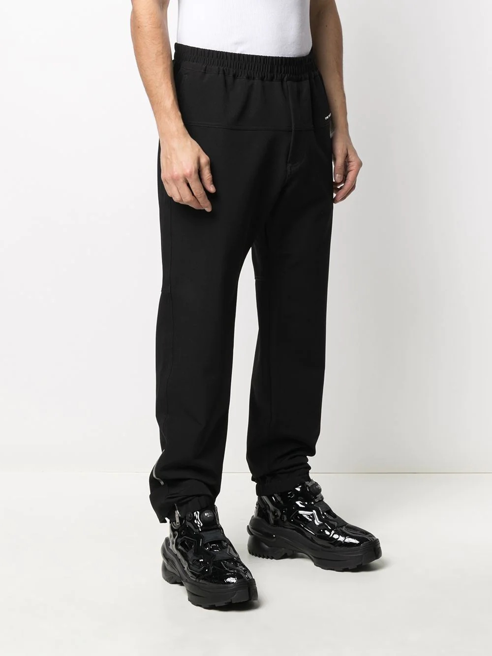 stripe panel trackpants - 3