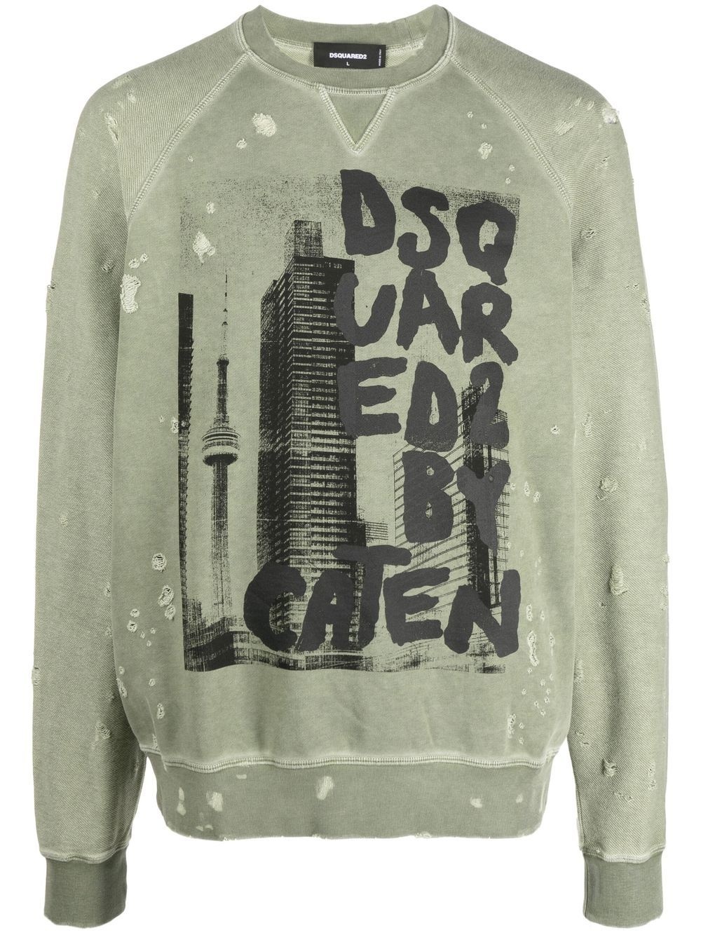 graphic-print sweatshirt - 1