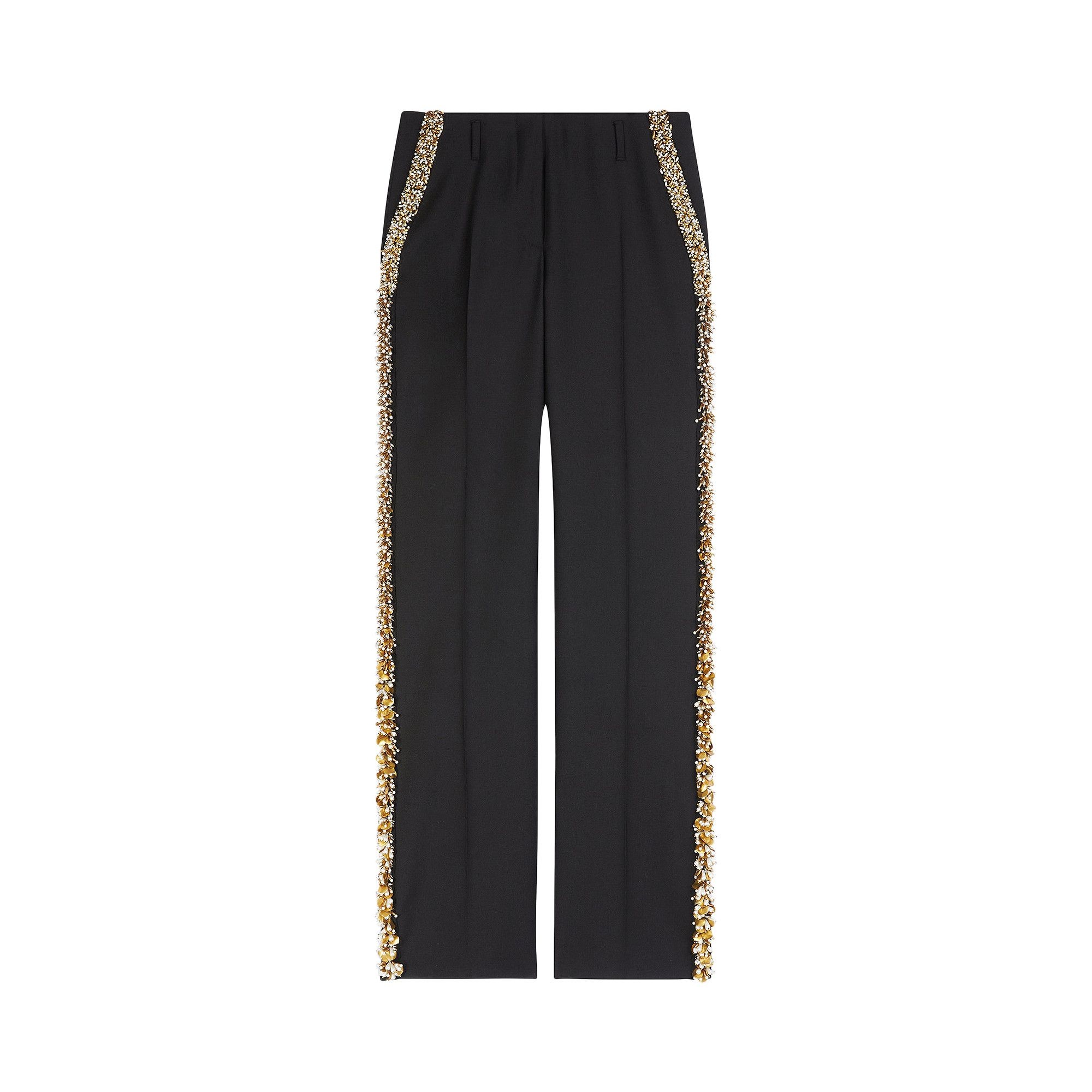 Dries Van Noten Embellished Trousers 'Black' - 1