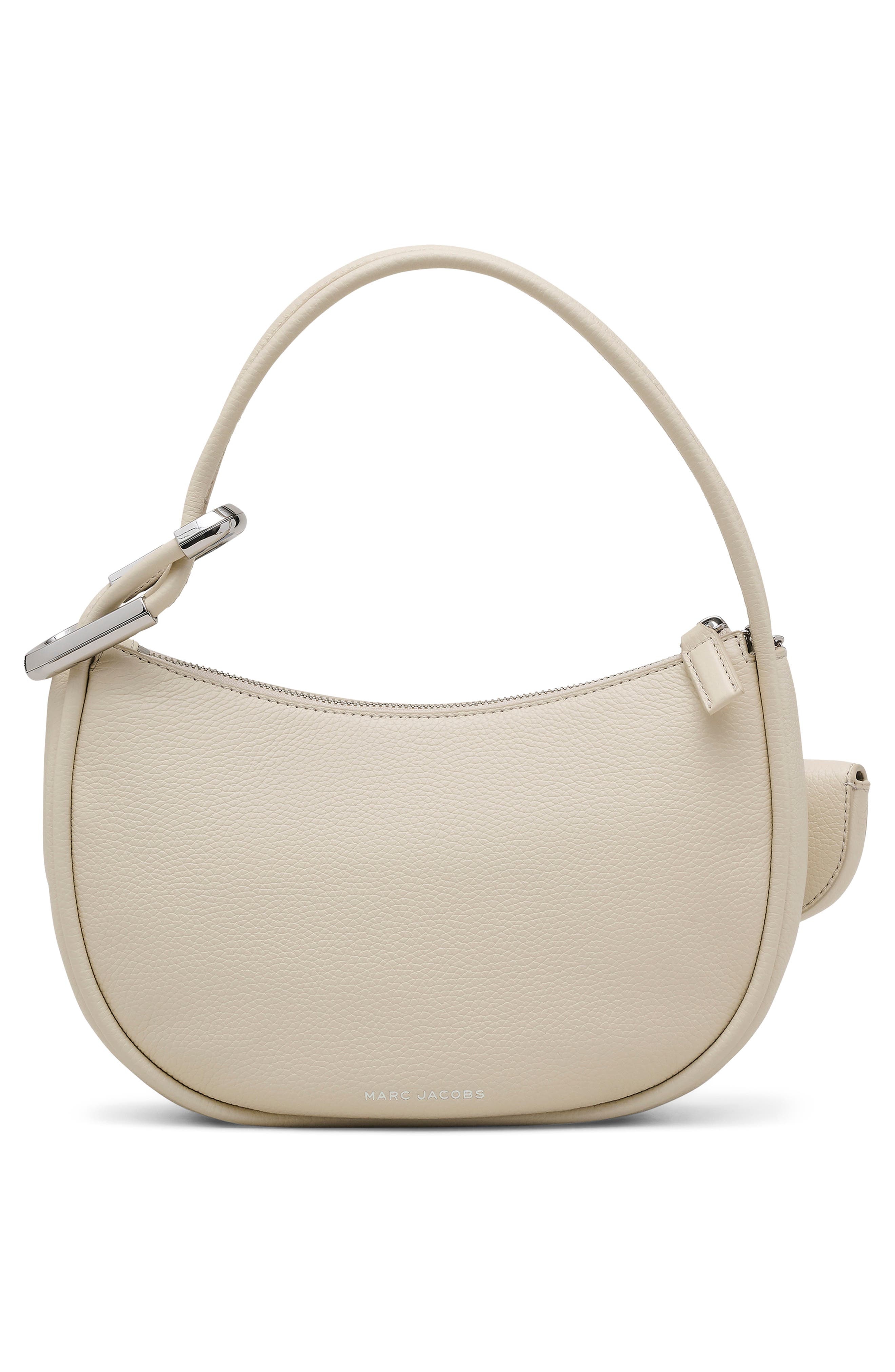 Marc Jacobs The Crescent Leather Shoulder Bag in Cloud White at Nordstrom - 3