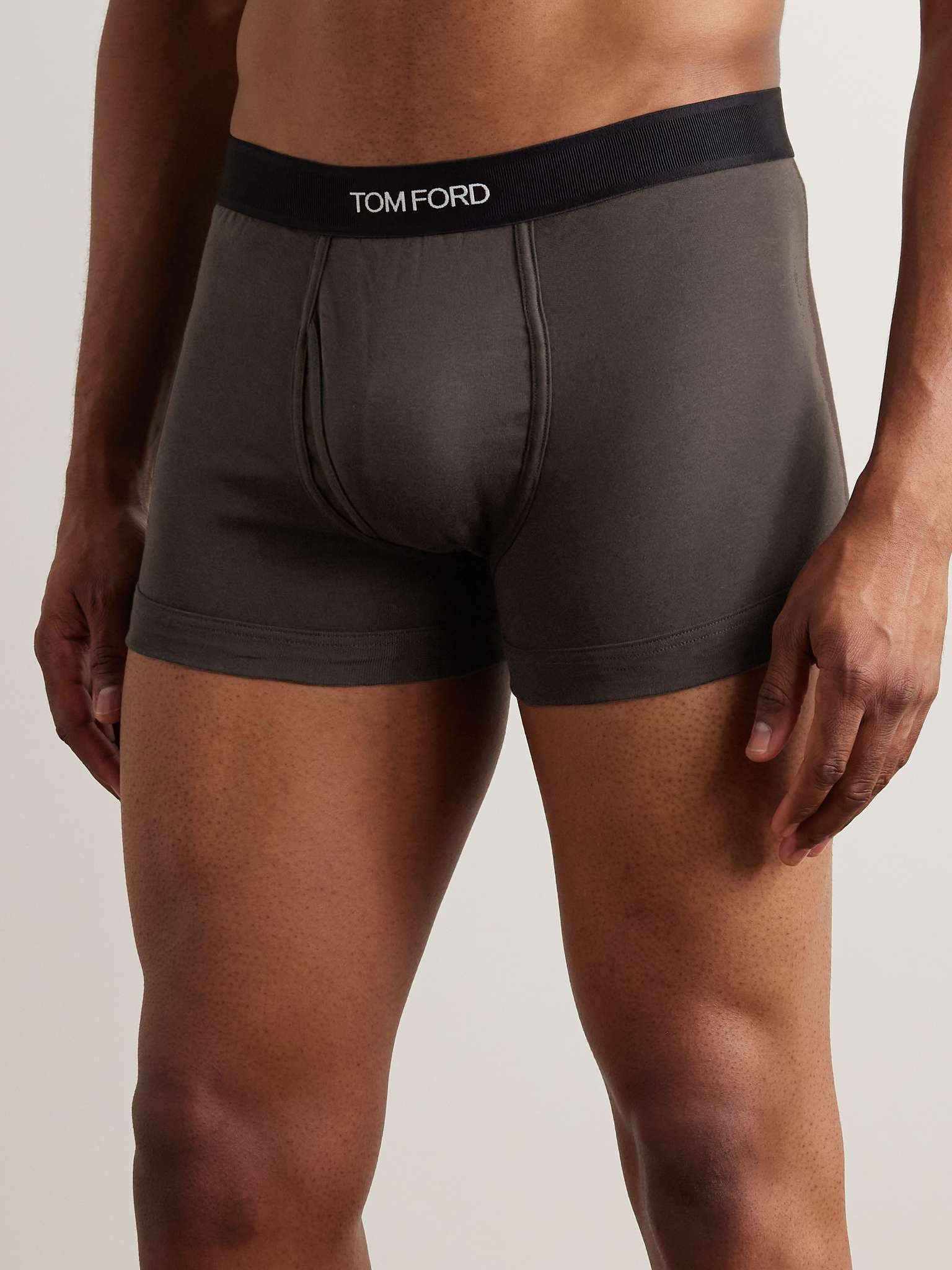 TOM FORD Two-Pack Stretch Cotton and Modal-Blend Boxer Briefs for