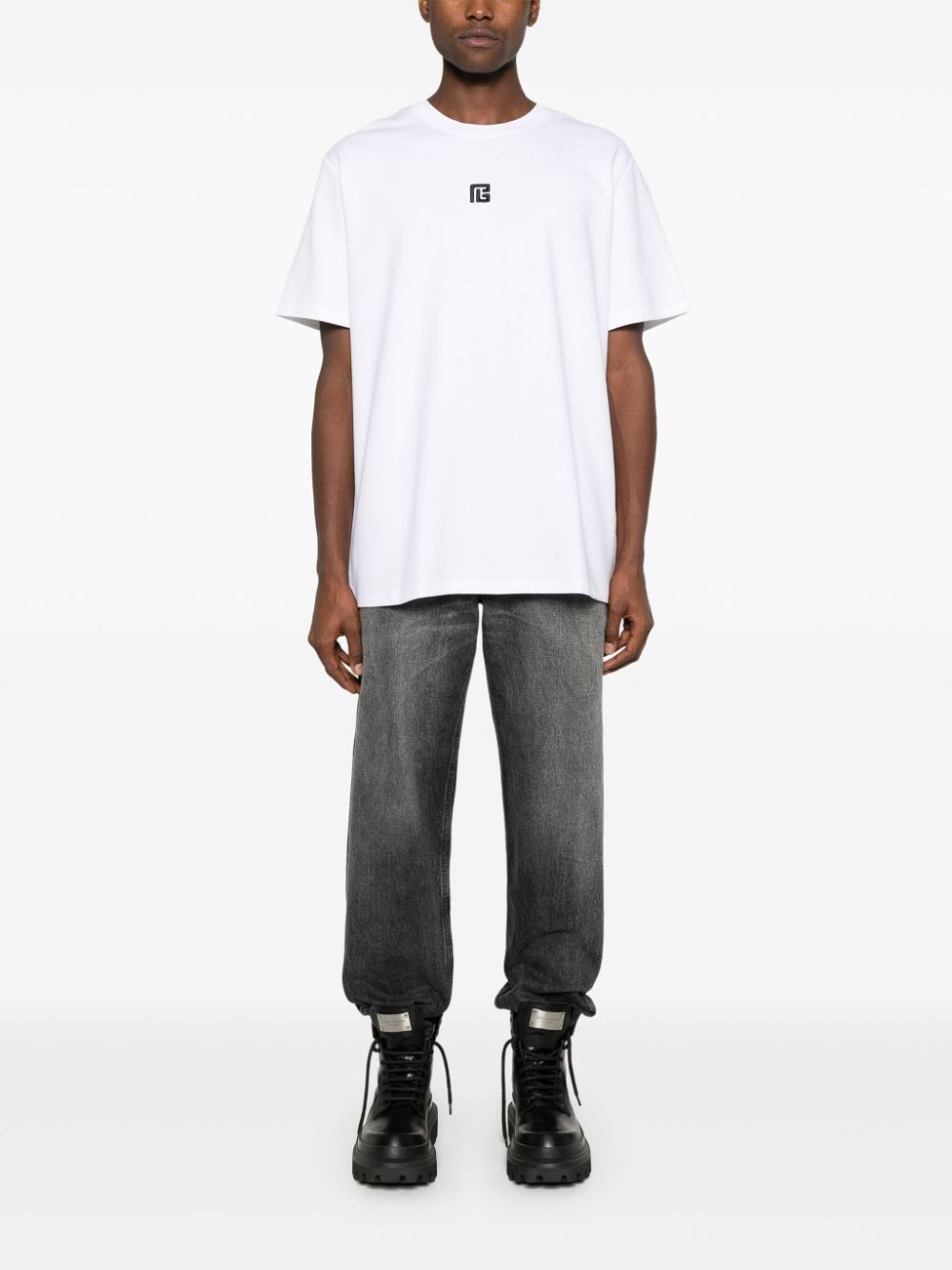 logo-embroidered T-shirt - 2