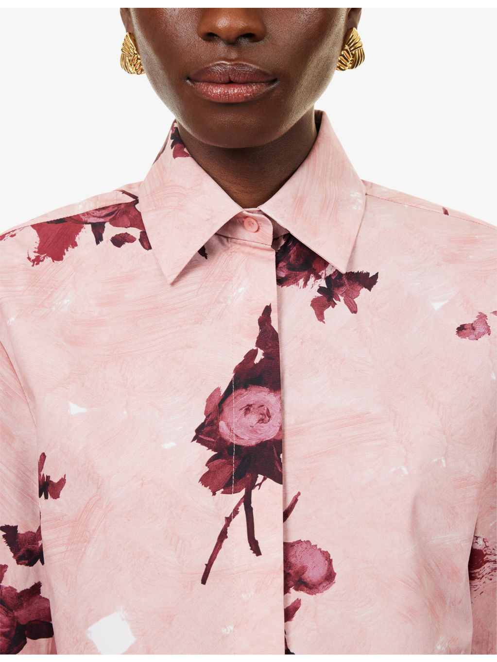 Floral-Print Long-Sleeve Cotton Shirt - 5