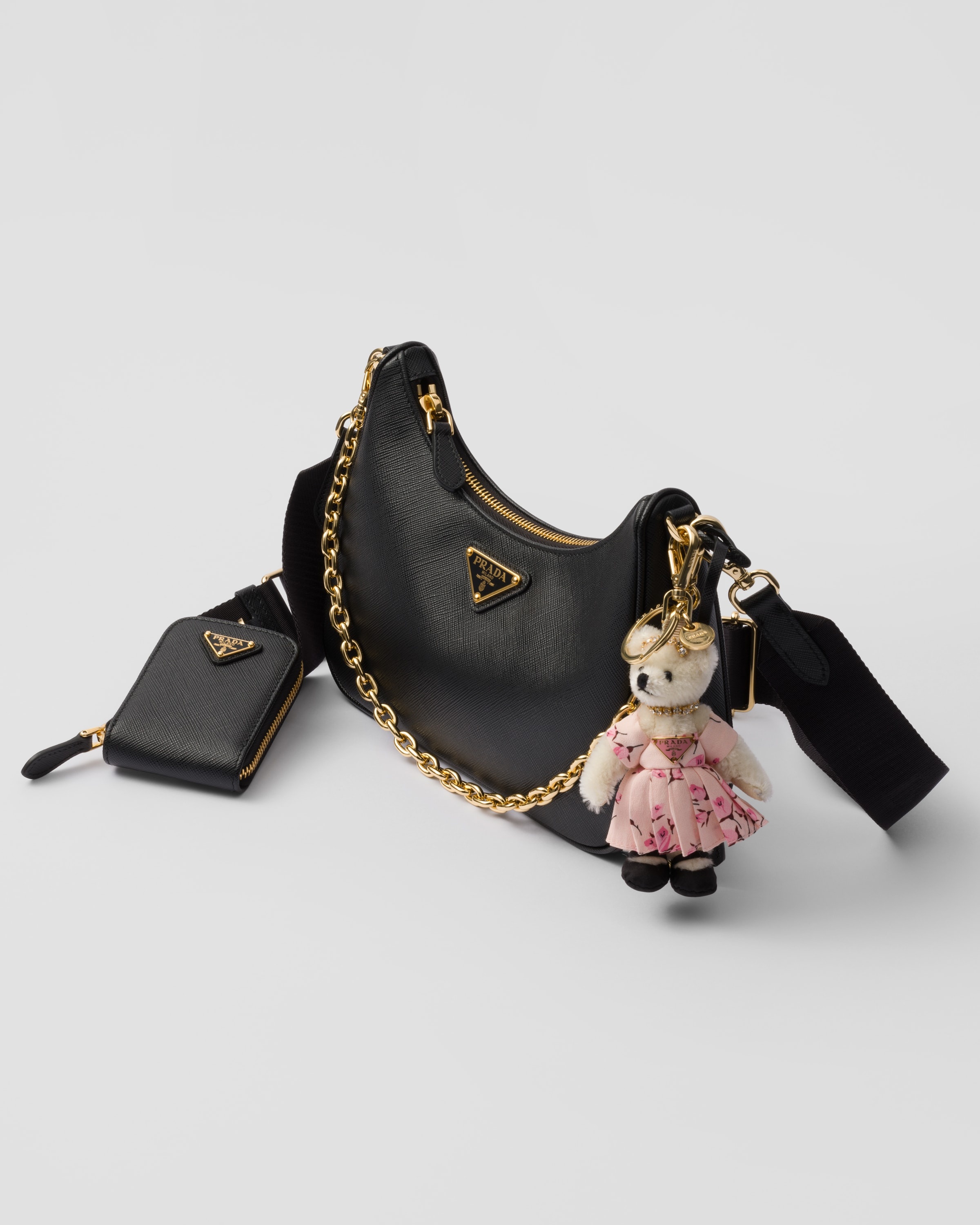 【PRADA】Teddy bag charm テディバッグチャーム PRADA Teddy テディ ベア キーリング ロゴ バッグ チャーム