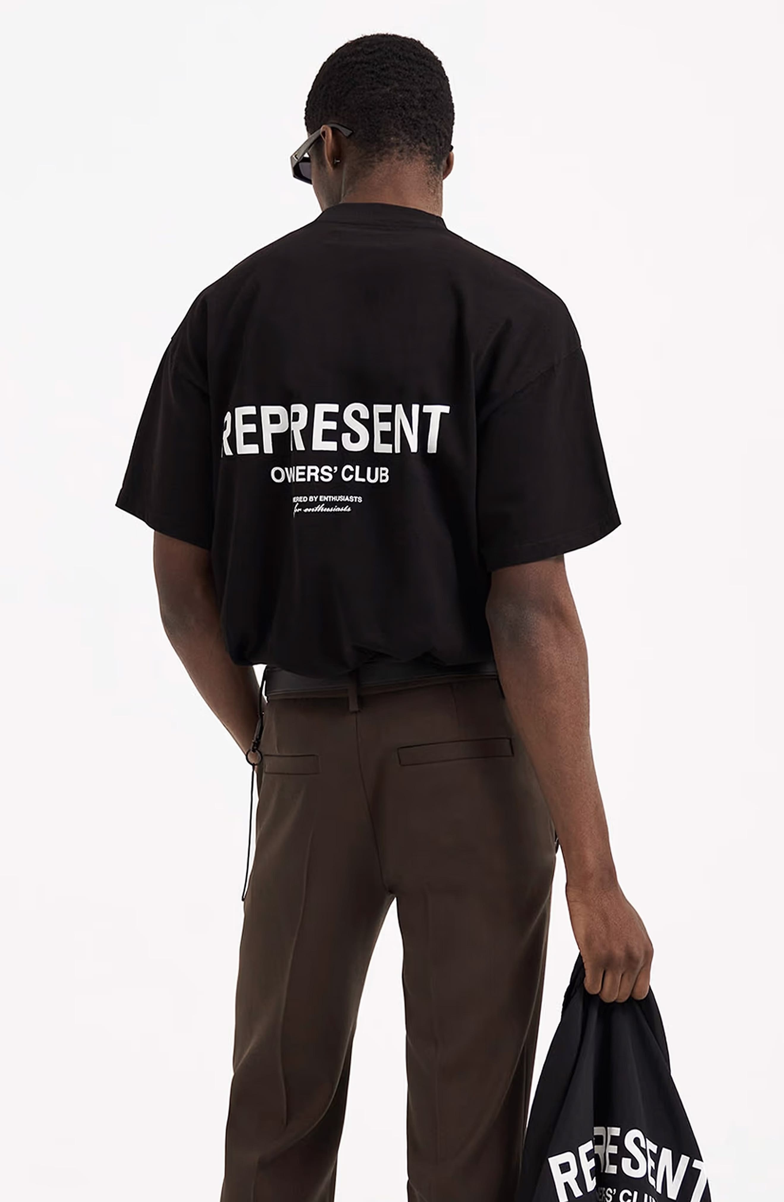 Represent Owners' Club Cotton Logo Graphic T-Shirt in Black at Nordstrom - 3