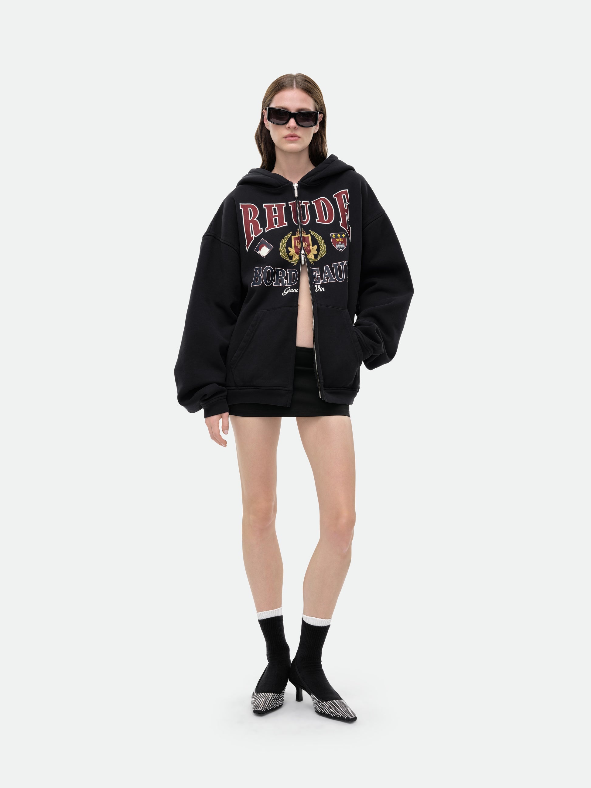 BORDEAUX GRAND VIN ZIP-UP HOODIE - 8