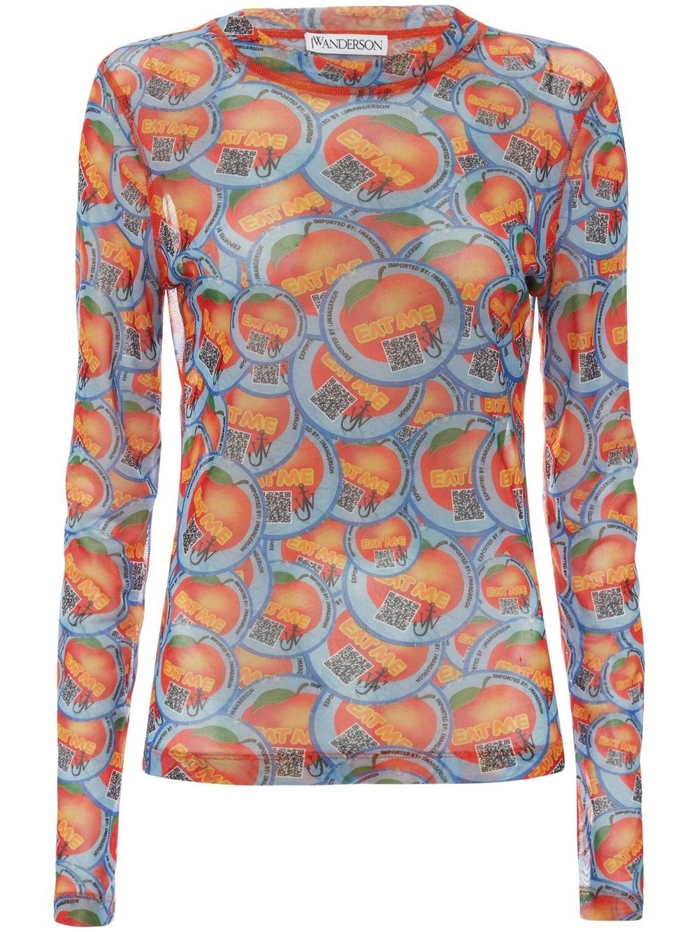 all-over apple-print top - 1