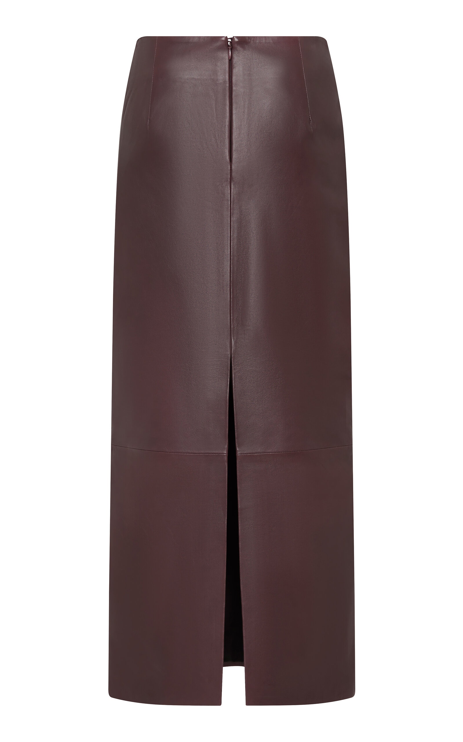 Leather Column Skirt red - 6