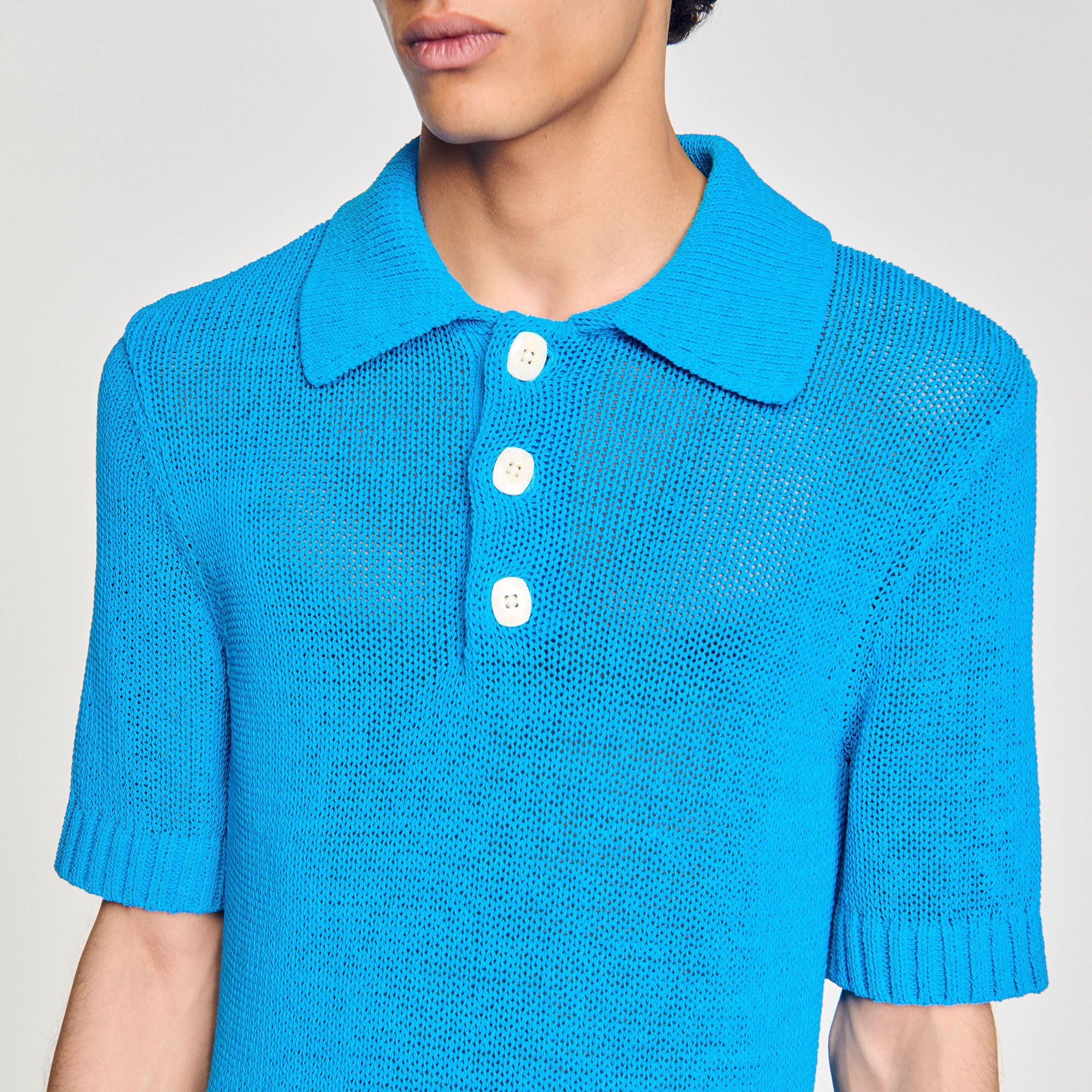 KNIT POLO SHIRT - 3
