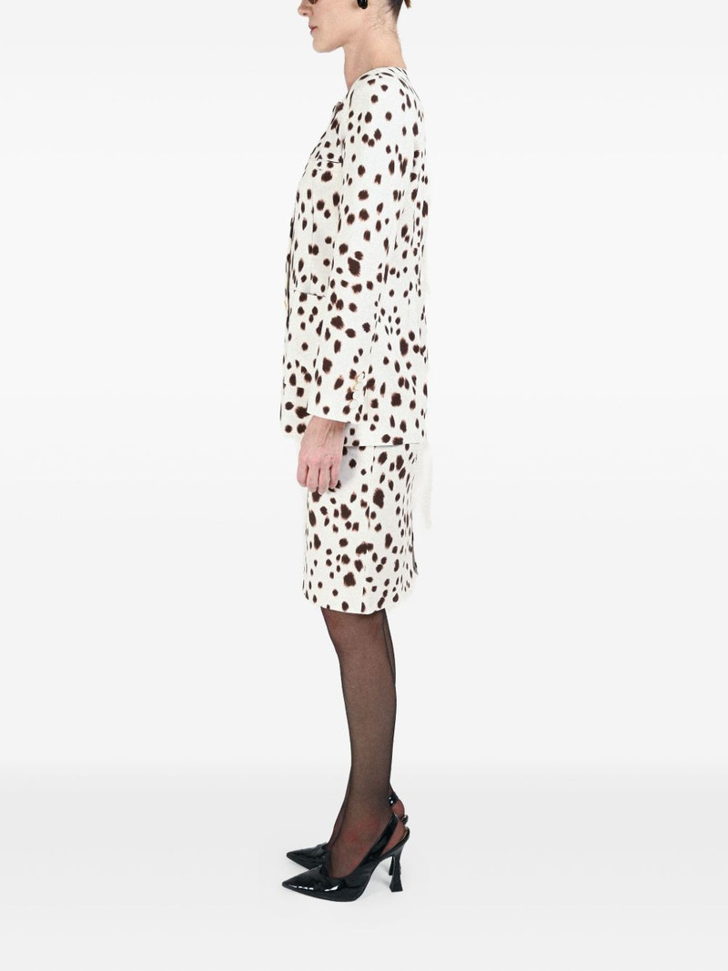 dalmatian-pattern button-fastening jacket 5