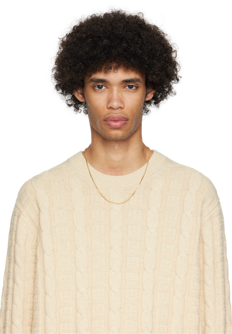 TOM WOOD Gold Square Chain Necklace outlook