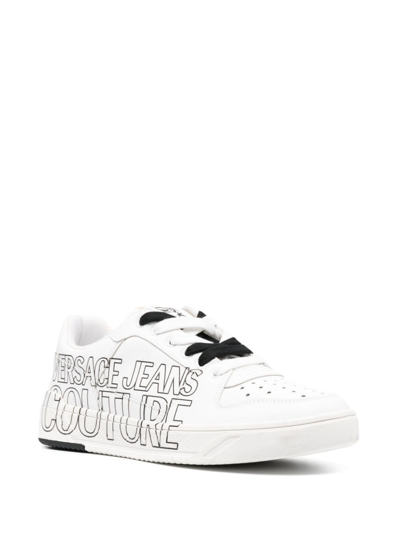 VERSACE JEANS COUTURE Starlight low-top leather sneakers outlook