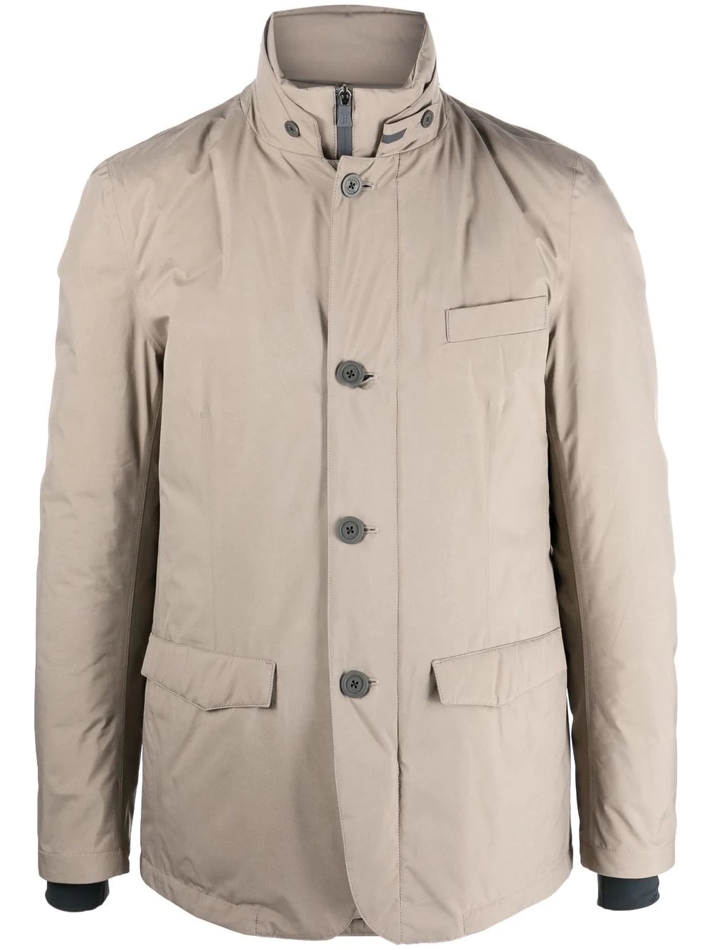 button-down padded jacket - 1