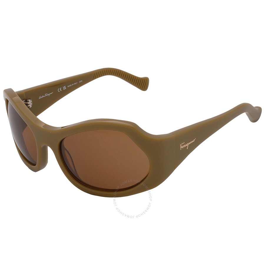 Salvatore Ferragamo Brown Wrap Ladies Sunglasses SF1078S 320 59 - 4