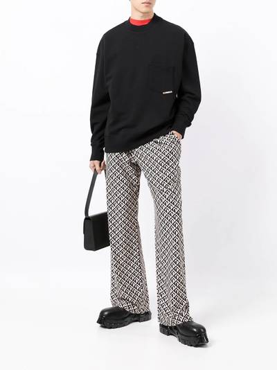 MSGM patch pocket sweatshirt outlook