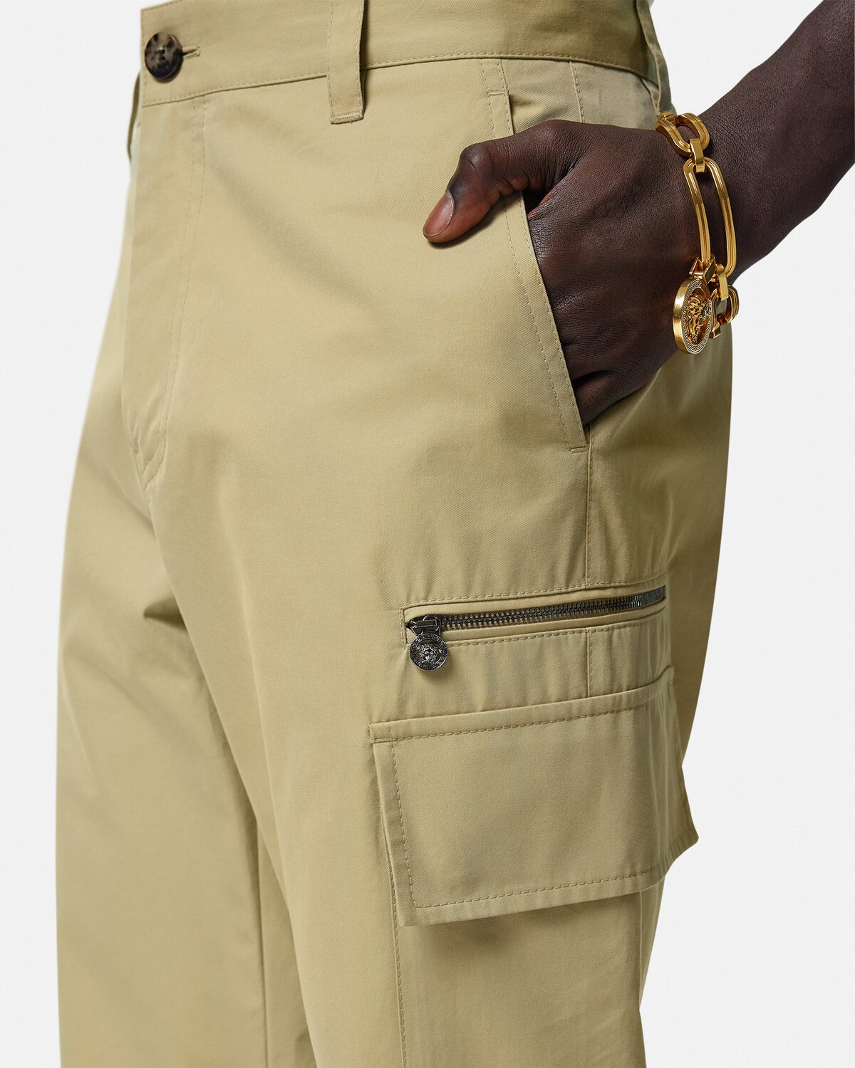 Gabardine Cargo Pants - 3