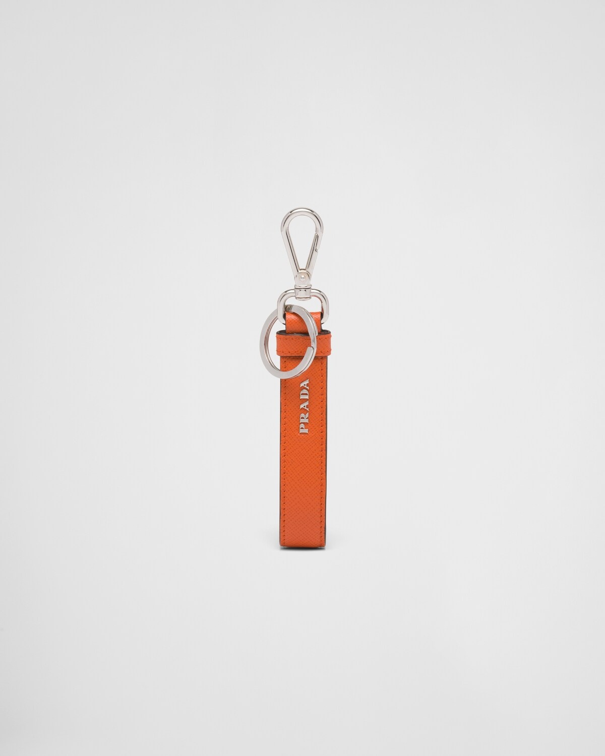 Customized Saffiano leather keychain - 3