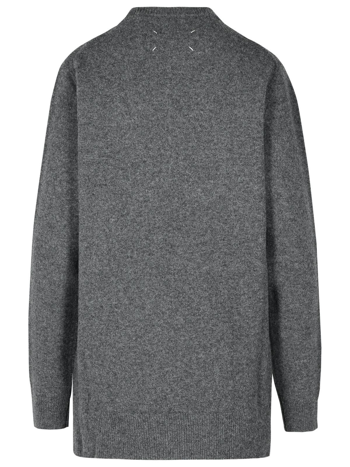 Maison Margiela 'Over' Grey Wool Sweater Women - 3