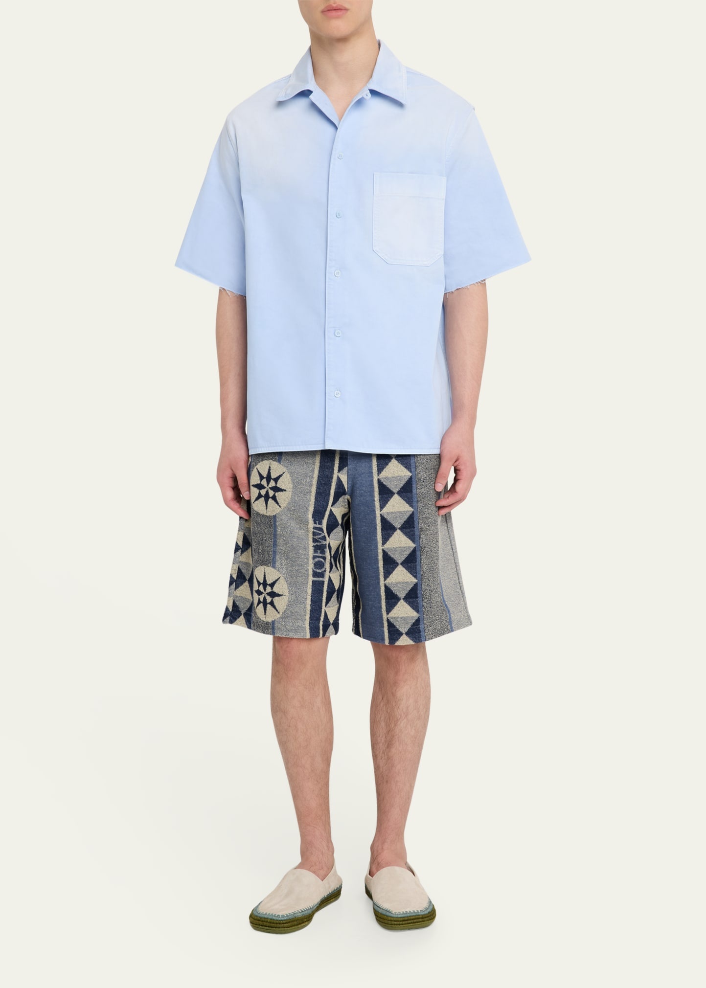 Men's Cotton Terry Compass Pull-On Shorts - 2