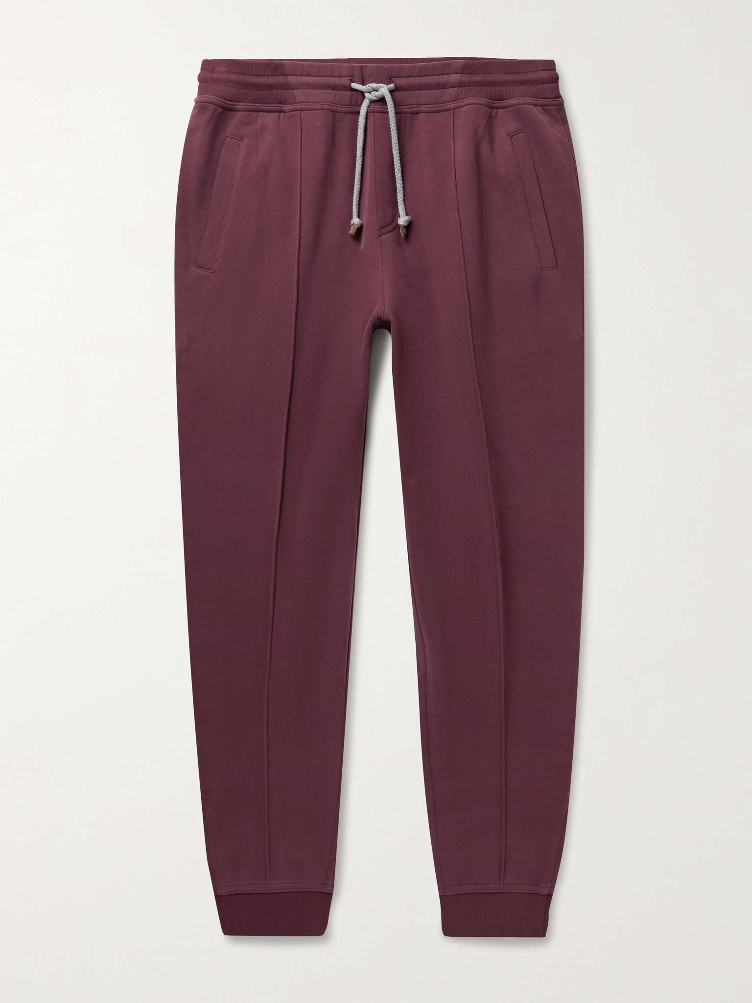 Tapered Cotton-Jersey Sweatpants - 1