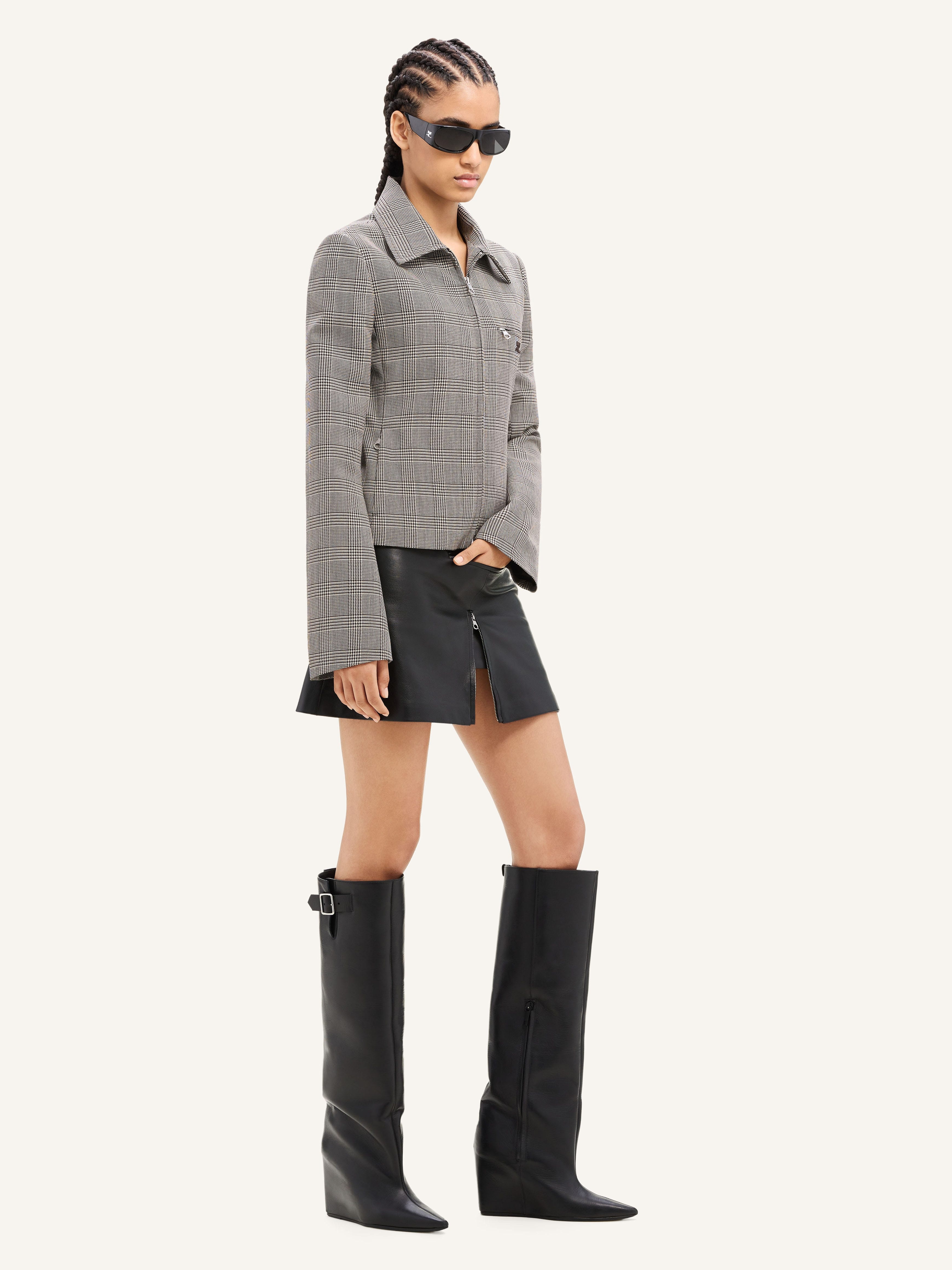 ZIPPED PRINCE OF WALES JACKET - 3