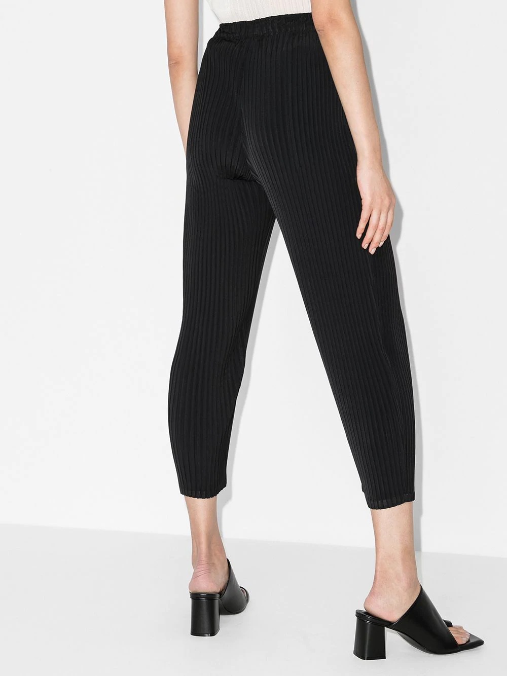 plissé cropped trousers - 3