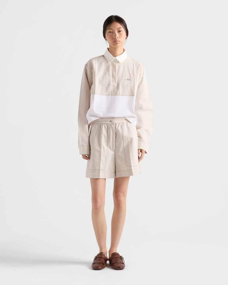 Prada Chambray shorts outlook