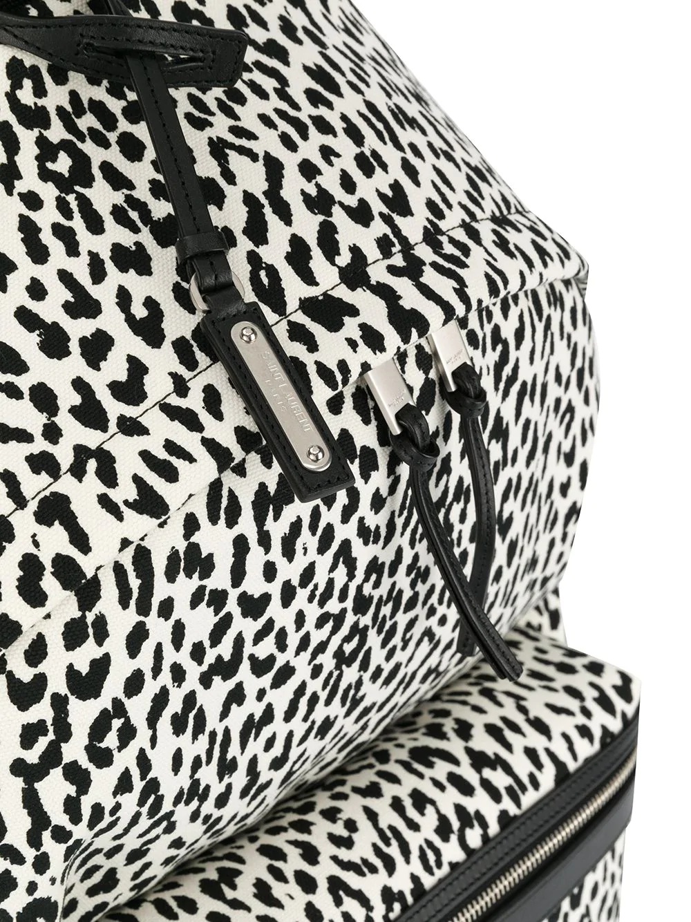 leopard-print backpack - 4