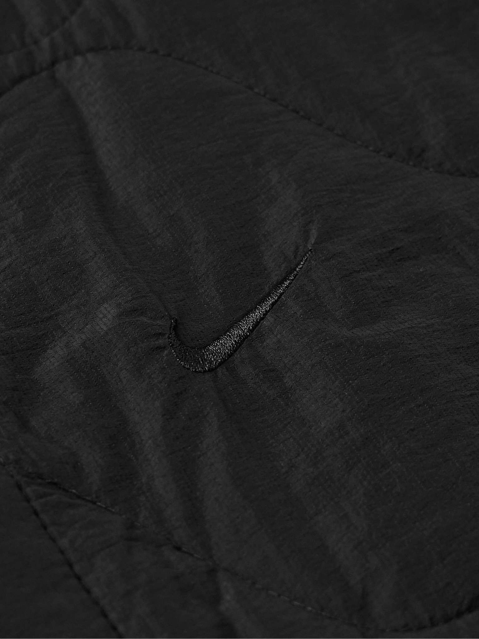 Logo-Embroidered Quilted Padded Ripstop Gilet - 4