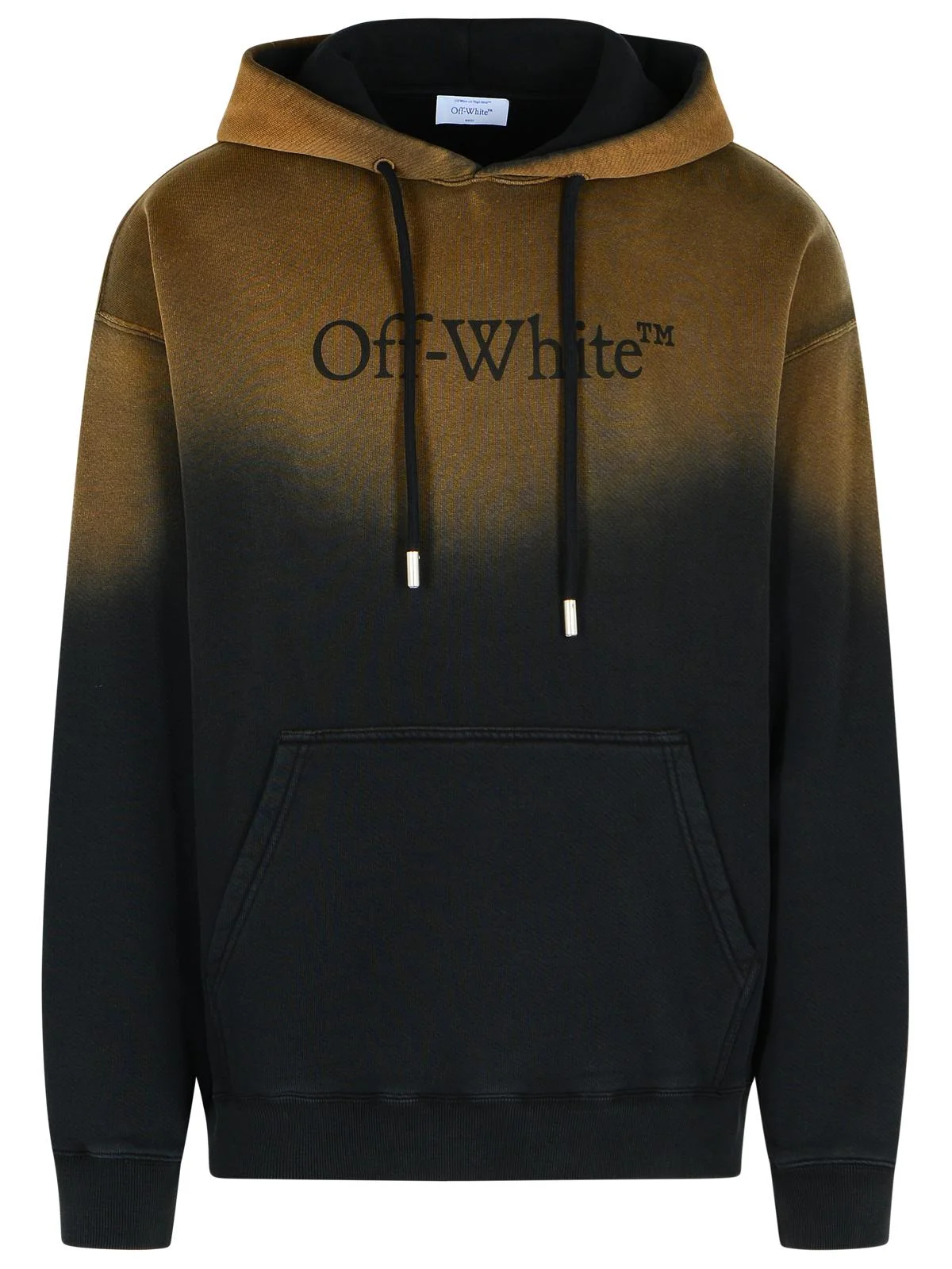Off-White 'Laudry Diagonal' Dirty Black Cotton Sweatshirt Men - 1