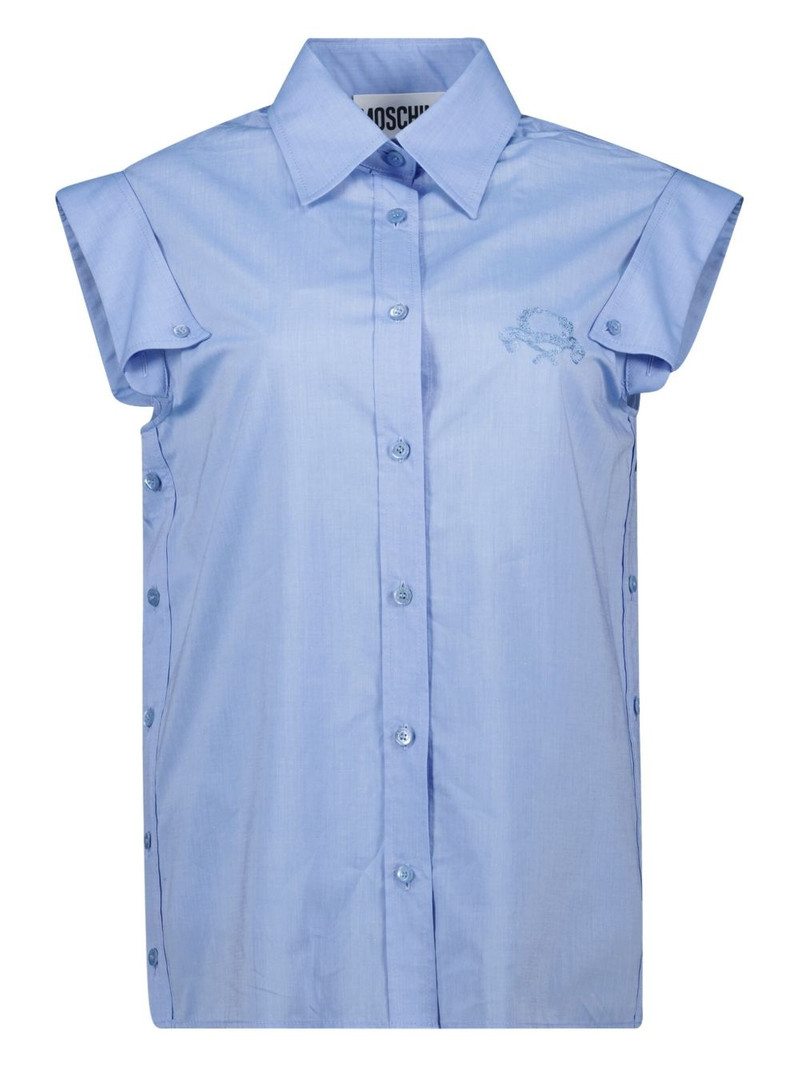 embroidered-logo shirt 1